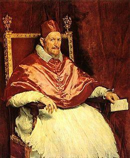 Diego Velazquez Portrait of Pope Innocent X, oil painting image